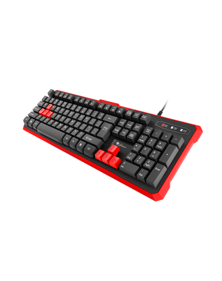 GENESIS RHOD 110 Gaming Keyboard, US Layout, Wired, Red