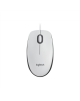 Logitech Mouse M100 Wired White USB-A