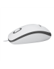 Logitech Mouse M100 Wired White USB-A