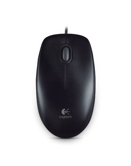 Logitech Mouse B100 Wired, Black