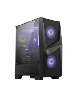 MSI MAG FORGE 100M PC Case, Mid-Tower, USB 3.2, Black