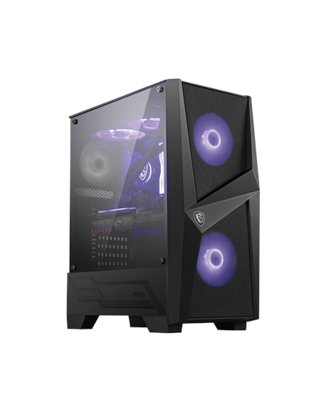 MSI MAG FORGE 100M PC Case, Mid-Tower, USB 3.2, Black