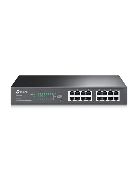 TP-LINK Switch TL-SG1016PE Web Managed, Rack Mountable, 1 Gbps (RJ-45) ports quantity 16, PoE+ ports quantity 8