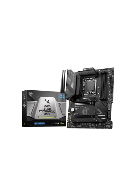 MSI MAG B760 TOMAHAWK WIFI Processor family Intel Processor socket LGA1700 DDR5 Supported hard disk drive interfaces SATA, M.2 N