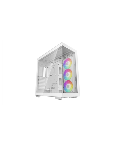 Deepcool Full Tower Gaming Case CH780 WH Side window White ATX+ Power supply included No