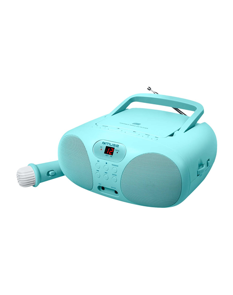 Muse Portable Sing-A-Long Radio CD Player MD-203 KB AUX in FM radio CD player