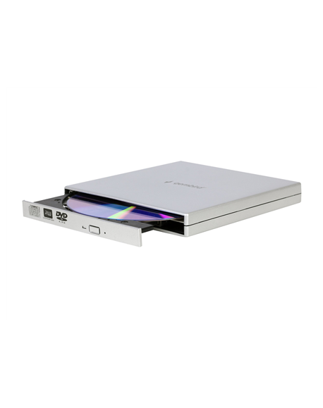 Gembird External USB DVD Drive DVD-USB-02-SV Interface USB 2.0 DVD±RW (±R DL) / DVD-RAM CD read speed 24 x CD write speed 24 x S