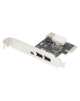 Digitus IEEE 1394a Interface Card, PCI express, 4 Port 1x ext. 1394mini, 2x ext./1x int. 1394a Ports DS-30201-5