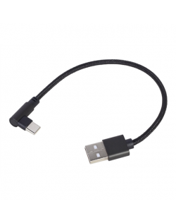 Gembird | Angled USB Type-C charging and data cable | CC-USB2-AMCML-0.2M | Black