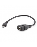 Cablexpert USB OTG AF to Micro BM cable, 0.15 m