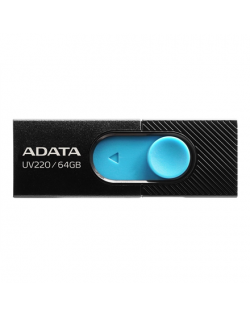 ADATA | USB Flash Drive | UV220 | 64 GB | USB 2.0 | Black/Blue