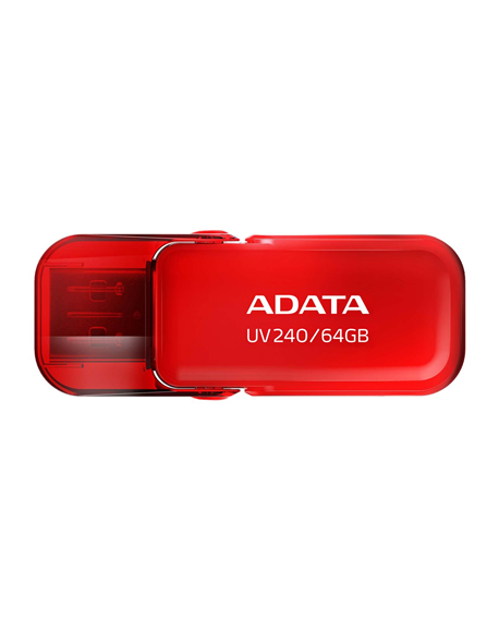 ADATA | USB Flash Drive | UV240 | 64 GB | USB 2.0 | Red
