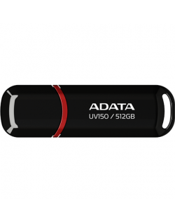 ADATA | USB Flash Drive | UV150 | 512 GB | USB 3.2 Gen1 | Black