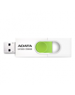 ADATA | USB Flash Drive | UV320 | 256 GB | USB 3.2 Gen1 | White/Green