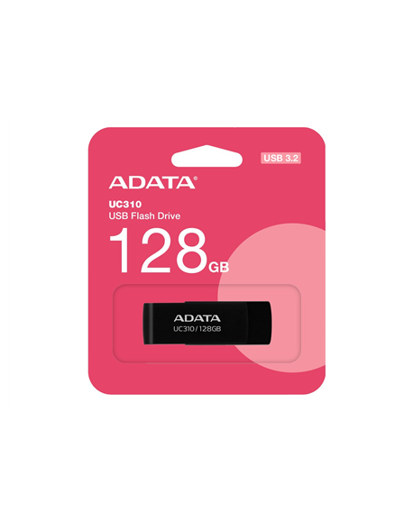 ADATA | USB Flash Drive | UC310 | 128 GB | USB 3.2 Gen1 | Black