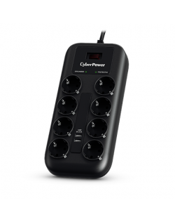 CyberPower | P0820SUF0-DE Surge Protectors | Black