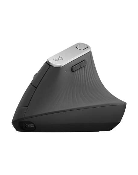 Logitech | Ergonomic Mouse | MX VERTICAL | Wireless | USB, Bluetooth | Graphite