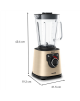 TEFAL | Blender | PerfectMix+ BL871A31 | Tabletop | 1200 W | Jar material Glass | Jar capacity 1.5 L | Ice crushing | Gold