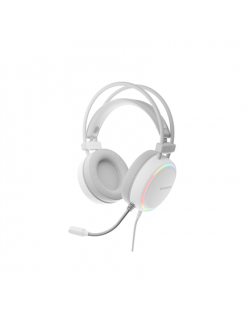 Genesis | On-Ear Gaming Headset | Neon 613 | Built-in microphone | 3.5 mm, USB Type-A | White