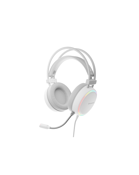 Genesis | On-Ear Gaming Headset | Neon 613 | Built-in microphone | 3.5 mm, USB Type-A | White