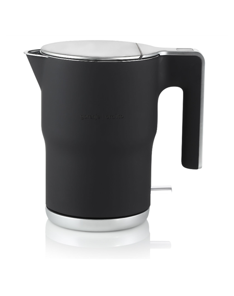 Gorenje Kettle K15ORAB Electric, 2400 W, 1.5 L, Stainless Steel, Black, 360° rotational base