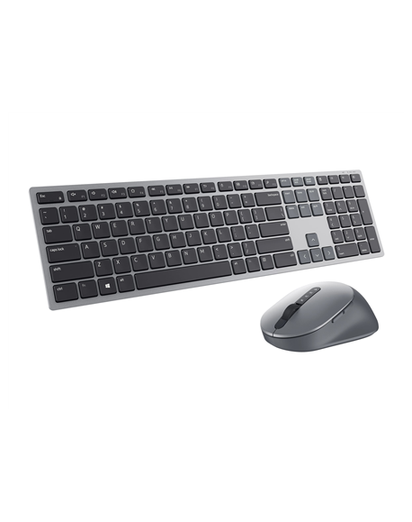 Premier Multi-Device Keyboard and Mouse | KM7321W | Wireless | Ukrainian | Titanium Gray | 2.4 GHz, Bluetooth 5.0