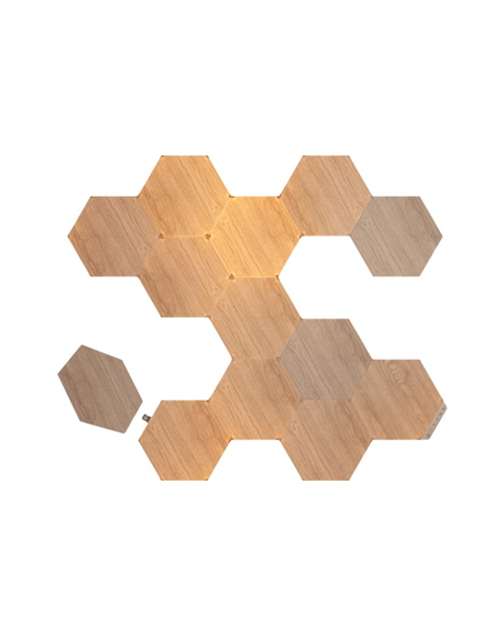 Nanoleaf Elements Wood Look Hexagons Starter Kit (13 panels) Nanoleaf | Elements Wood Look Hexagons Starter Kit (13 panels) | W 