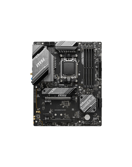 MSI | B650 GAMING PLUS WIFI | Processor family AMD | Processor socket AM5 | DDR5 | Number of SATA connectors 4
