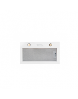 CATA Hood G 50 LUX GWH Canopy, Energy efficiency class C, Width 53 cm, 400 m³/h, Mechanical control, LED, White glass