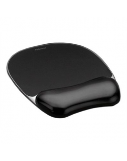 Fellowes | Mouse pad with wrist pillow | 202 x 235 x 25 mm | Black