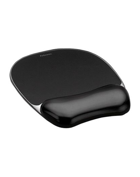 Fellowes | Mouse pad with wrist pillow | 202 x 235 x 25 mm | Black