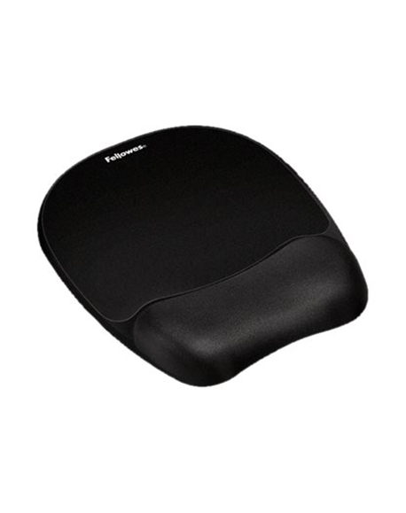 Fellowes | Mouse pad with wrist pillow | 202 x 235 x 25.4 mm | Black