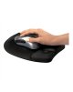 Fellowes | Mouse pad with wrist pillow | 202 x 235 x 25.4 mm | Black