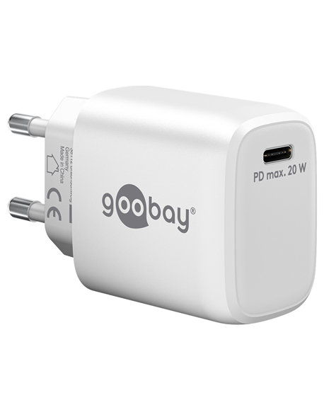 65406 Goobay USB-C PD GaN Fast Charger (20 W)