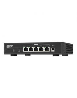 QNAP | 5 port 2.5Gbps Auto Negotiation (2.5G/1G/100M) | QSW-1105-5T | Unmanaged | Desktop | 1 Gbps (RJ-45) ports quantity 5 | SF