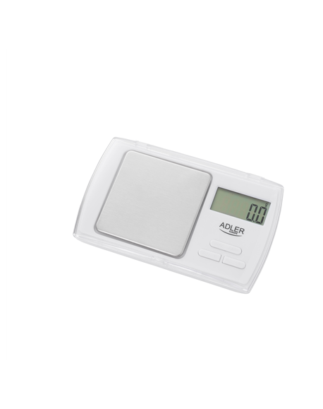 Adler | Precision scale | AD 3161 | Maximum weight (capacity) 0.5 kg | Accuracy 0.01 g | White