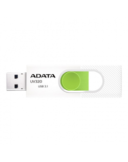 ADATA | USB Flash Drive | UV320 | 128 GB | USB 3.2 Gen1 | White/Green