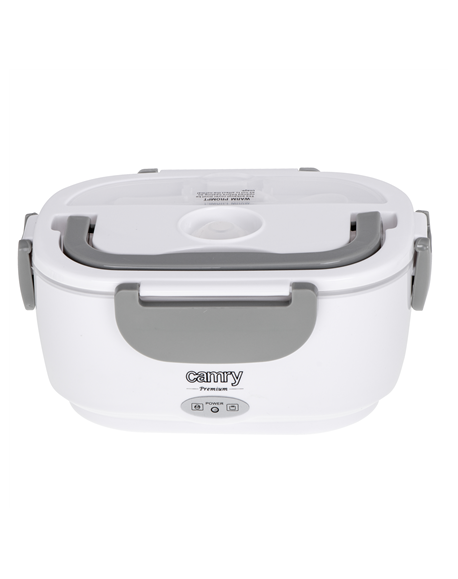 Camry | Electric Lunchbox DC12V and AC230V | CR 4483 | Capacity 1.1 L | Material Plastic | White/Grey
