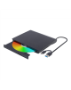 Gembird | External USB DVD Drive | DVD-USB-03 | Interface USB 3.1 Gen 1 | DVD±RW (±R DL) / DVD-RAM | CD read speed 24 x | CD write speed 24 x | Black