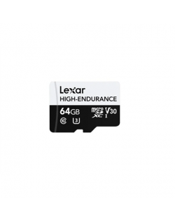 Lexar | Flash Memory Card | High-Endurance | 64 GB | microSDHC | Flash memory class UHS-I