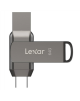 Lexar | 2-in-1 Flash Drive | JumpDrive Dual Drive D400 | 64 GB | USB 3.1 | Grey
