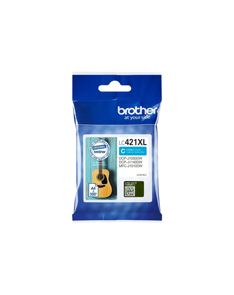 Brother LC421XLC Ink Cartridge, Cyan | Brother