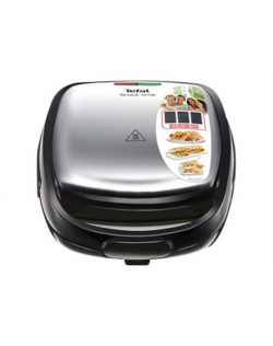 Tefal SW342D38 Sandwich Maker, Black/Stainless Steel