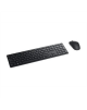 Dell KM5221W Pro | Keyboard and Mouse Set | Wireless | Ukrainian | Black | 2.4 GHz