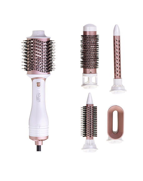 Adler | Hair Styler 5 in 1 | AD 2027 | 1200 W | Pearl White/Rose Gold