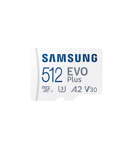 Samsung | microSD Card | EVO Plus | 512 GB | microSDXC | Flash memory class 10