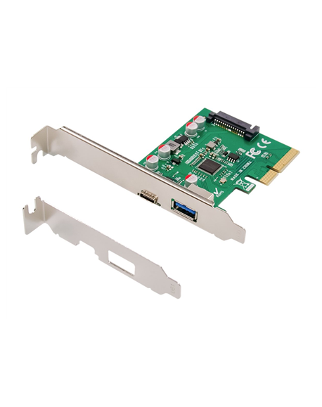 Digitus | PCIe card, USB-C 3.1 Gen 2, 10Gpbs, USB-A 3.1 | DS-30225