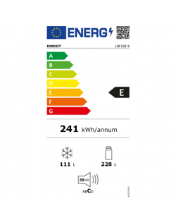 INDESIT | Refrigerator | LI8 S2E S | Energy efficiency class E | Free standing | Combi | Height 188.9 cm | Fridge net capacity 2