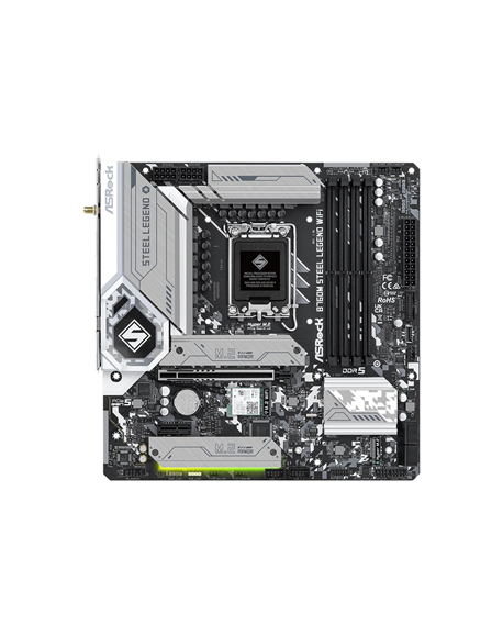 ASRock | B760M Steel Legend WiFi | Processor family Intel | Processor socket LGA1700 | DDR5 DIMM | Memory slots 4 | Supported ha