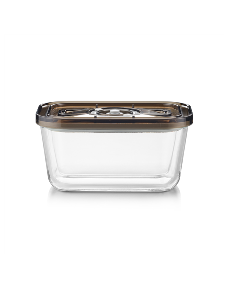 Caso Glass Vacuum Container with Plastic Lid | VacuBoxx Eco M | Transparent